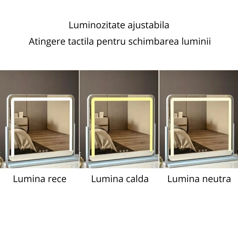Oglinda de Machiaj Glamour cu LED [5]