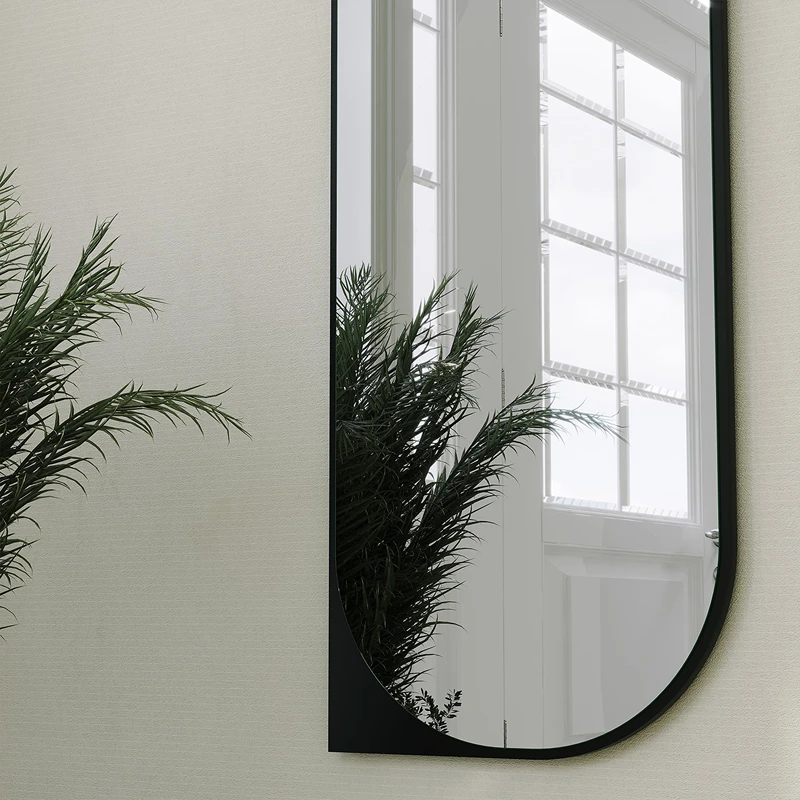 Oglinda Livi neagra, design modern, fixare pe perete [5]
