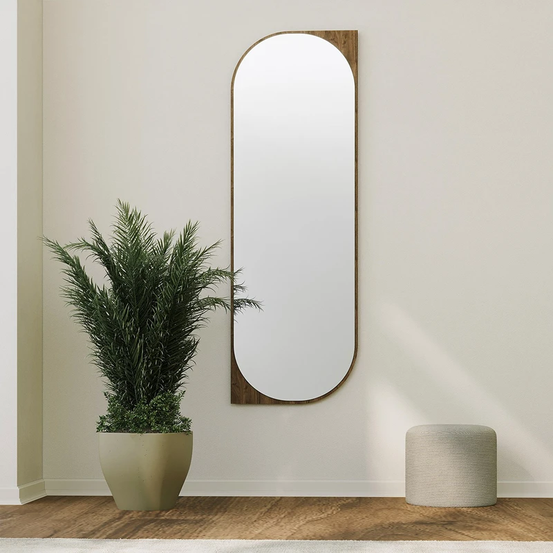Oglinda Livi nuc, stil modern, rama MDF rezistenta [5]