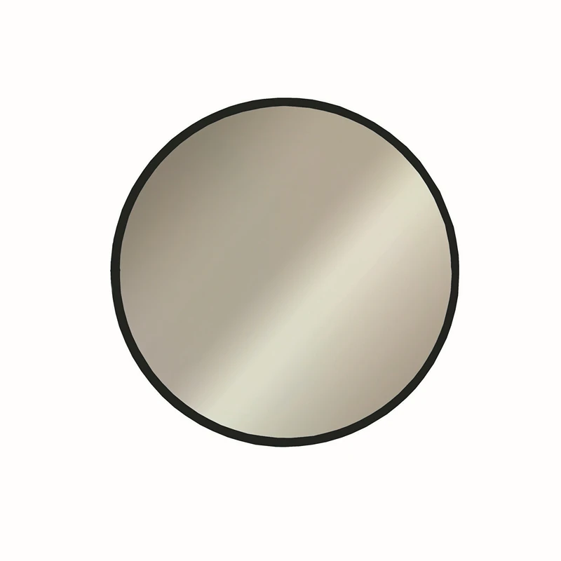 Oglinda rotunda decorativa cu rama neagra, stil modern, rama subtire [7]