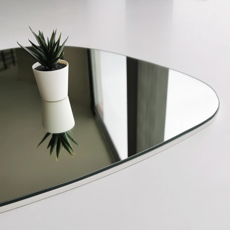 Oglinda Soho alba, design modern, forma asimetrica [2]
