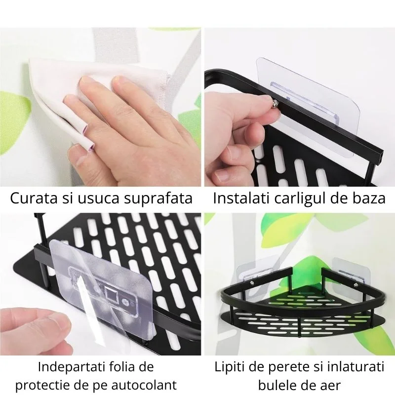 Organizator baie colt cu prindere perete [6]