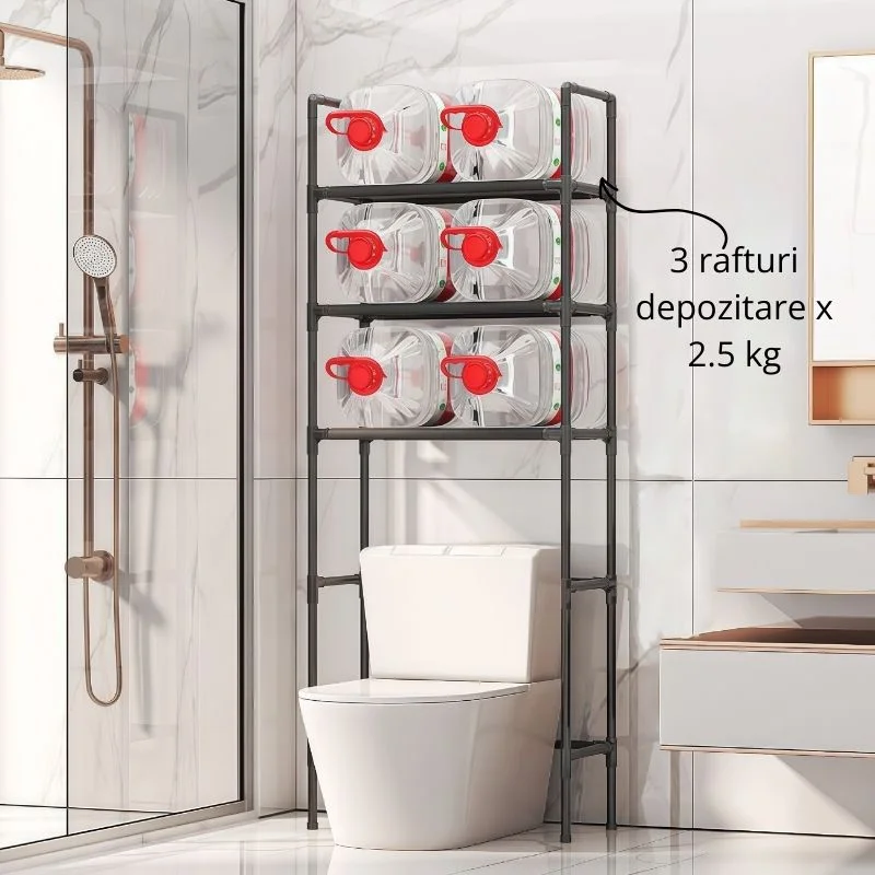 Organizator baie vertical cu 3 rafturi [5]