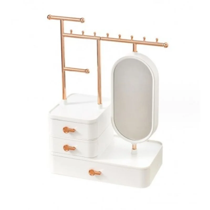 Organizator Bijuterii cu Oglinda si Sertare Elegante [2]