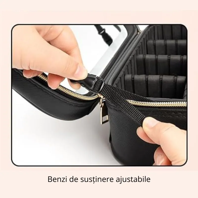 Organizator de cosmetice cu oglinda LED [9]