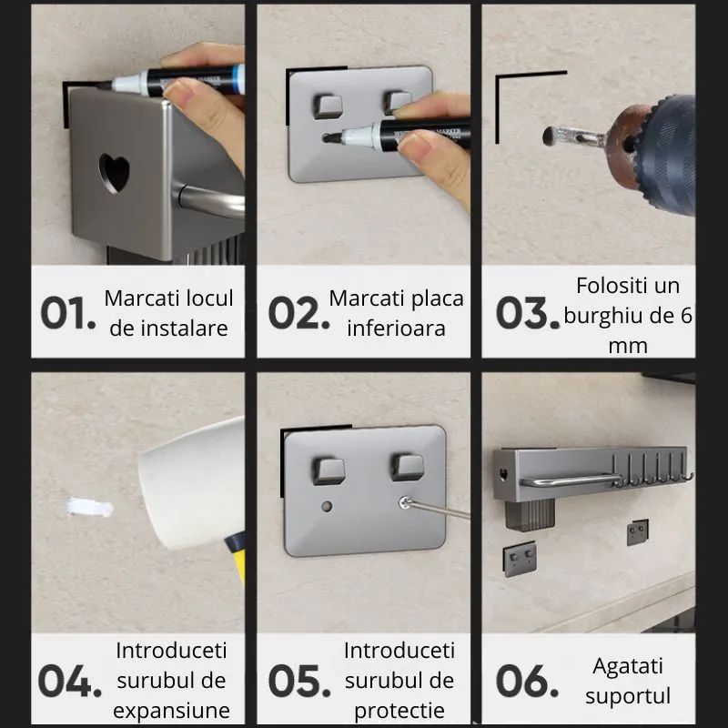 Organizator de perete pentru bucatarie 50 cm [8]