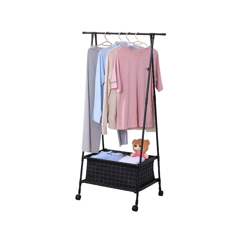 Organizator haine tip cuier pliabil cu raft [2]