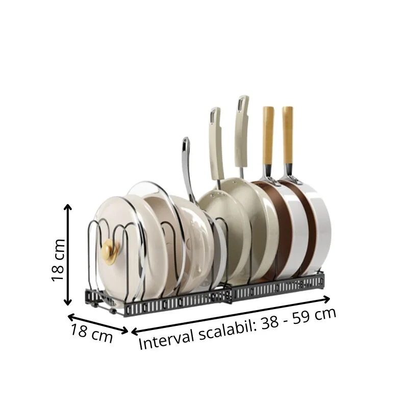 Organizator telescopic pentru capace si tigai [6]