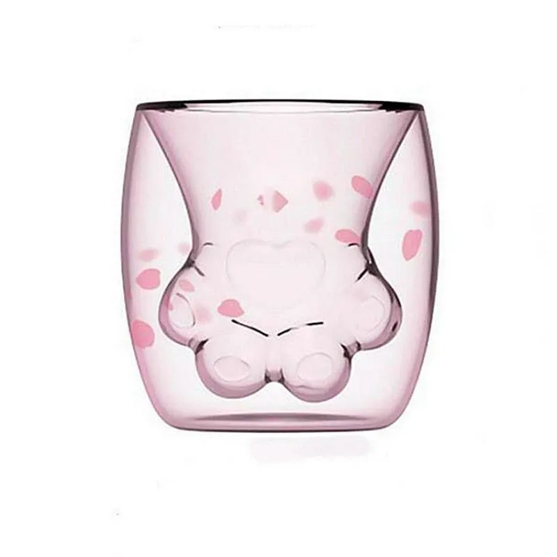 Pahar cu Pereti Dubli Kitty Paw [7]