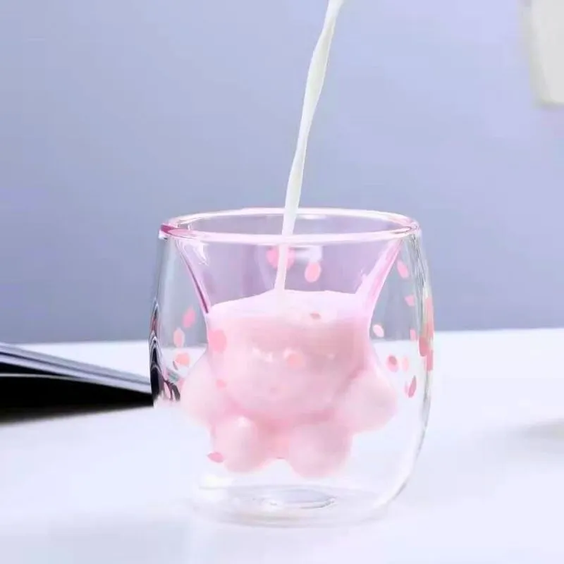 Pahar cu Pereti Dubli Kitty Paw [2]