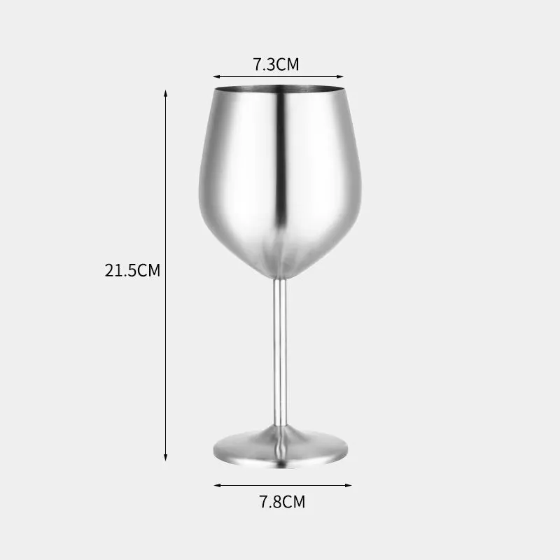 Pahar vin din Otel Inoxidabil Matte Silver [6]