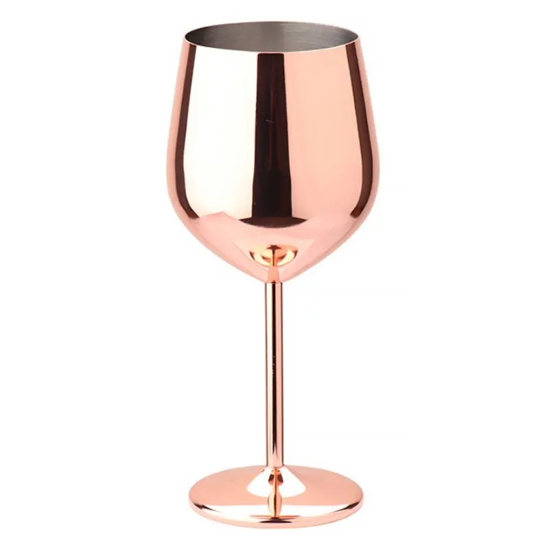 Pahar vin din Otel Inoxidabil Rose Gold [8]