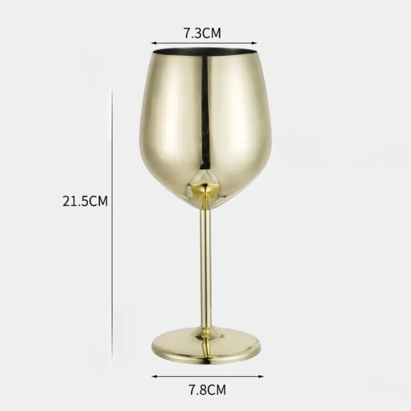 Pahar vin din Otel Inoxidabil Shiny Gold [7]