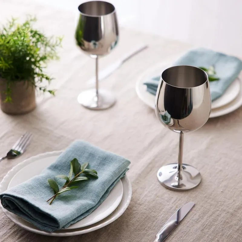 Pahar vin din Otel Inoxidabil Shiny Silver [5]