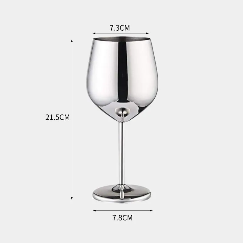 Pahar vin din Otel Inoxidabil Shiny Silver [7]