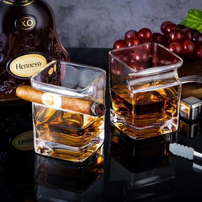 Pahar whiskey cu Suport Trabuc [2]