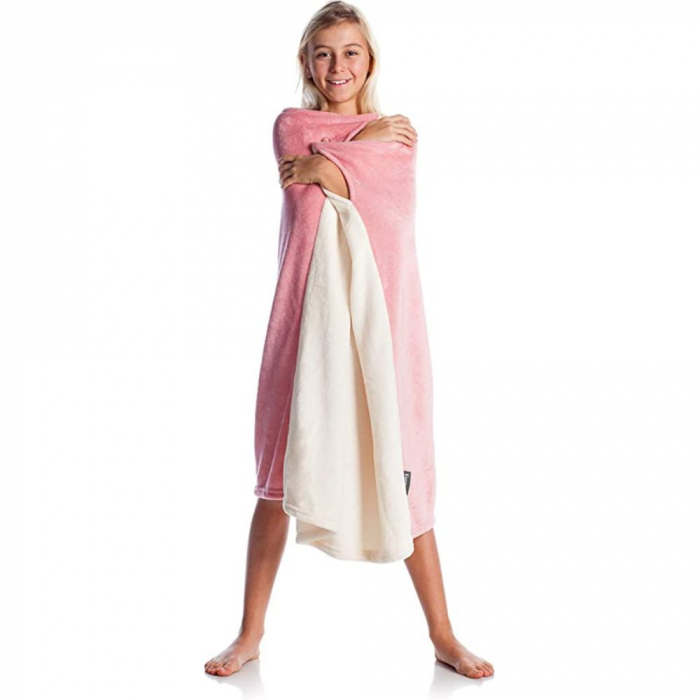 Patura cu maneci pentru copii, Oversized Rose, 240g/mp [7]