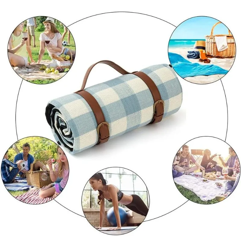 Patura de picnic cu maner din piele ecologica [10]