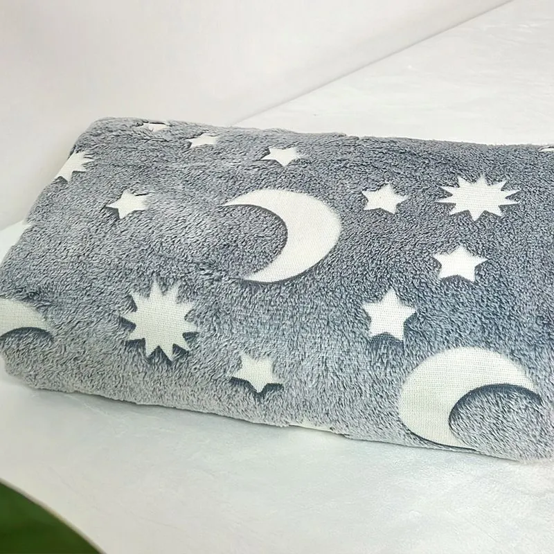 Patura Luna Fosforescenta Gri Flanel 130 x 150 cm [8]