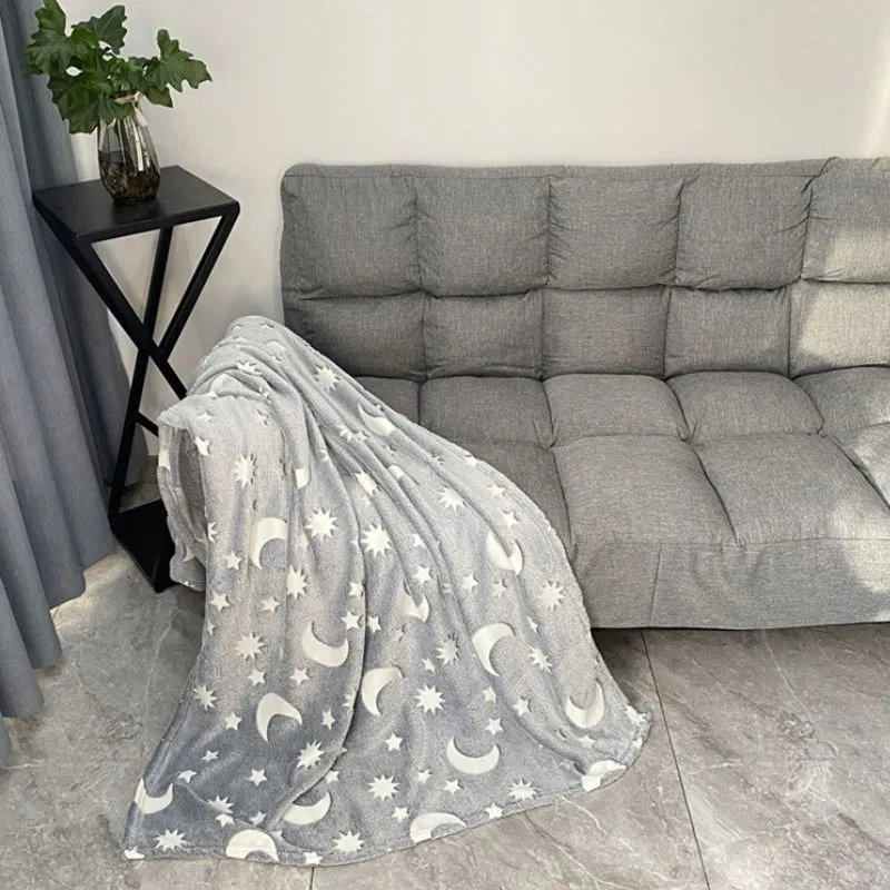 Patura Luna Fosforescenta Gri Flanel 130 x 150 cm [3]