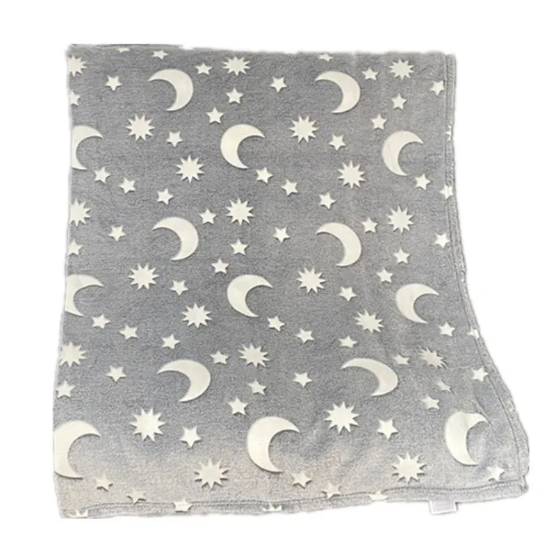 Patura Luna Fosforescenta Gri Flanel 130 x 150 cm [7]