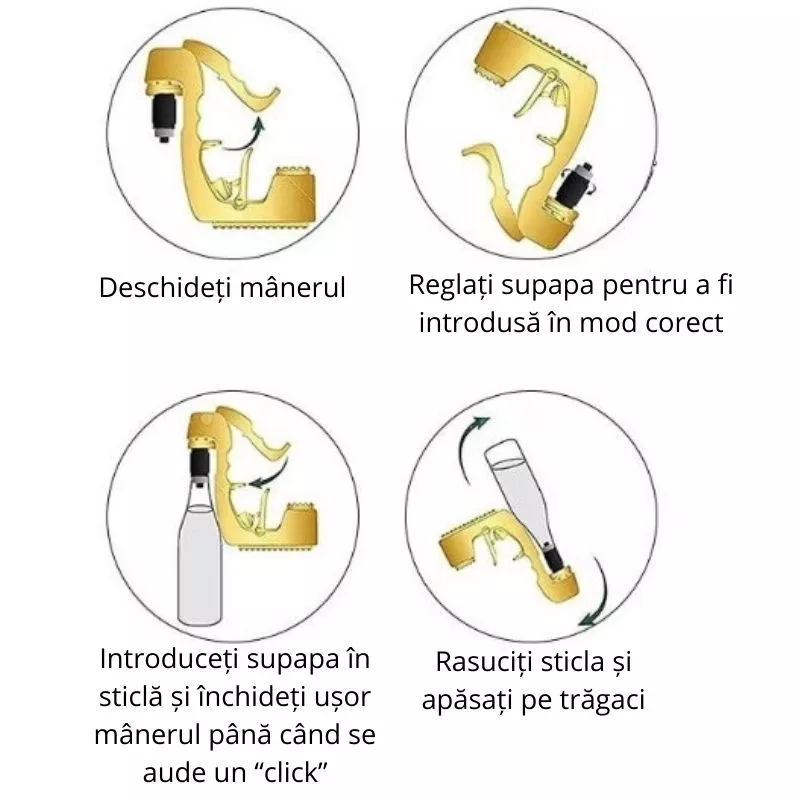 Pistol pulverizator de bere si sampanie PacBule [6]