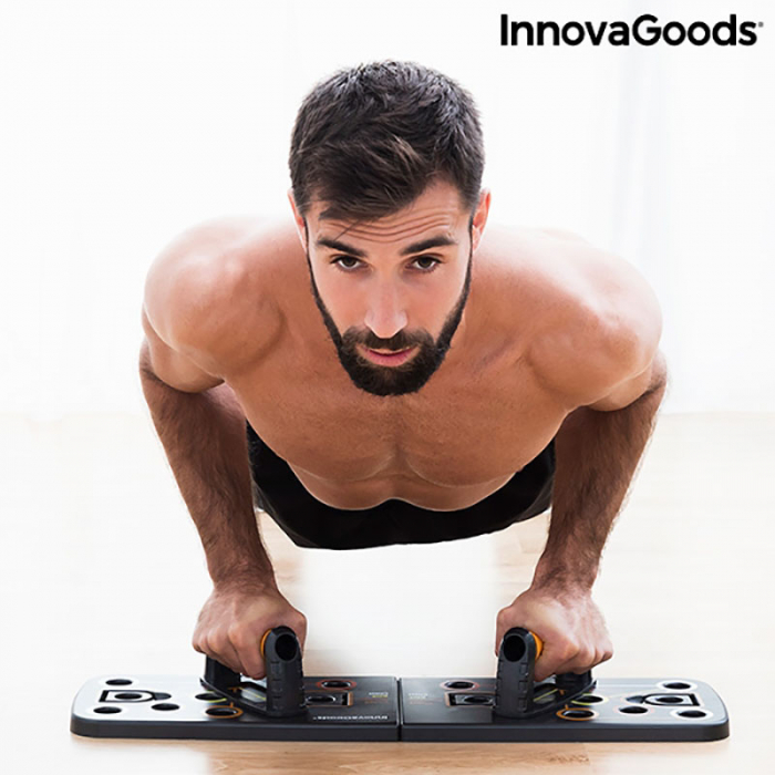 Placa fitness cu benzi elastice de rezistenta si ghid exercitii [4]