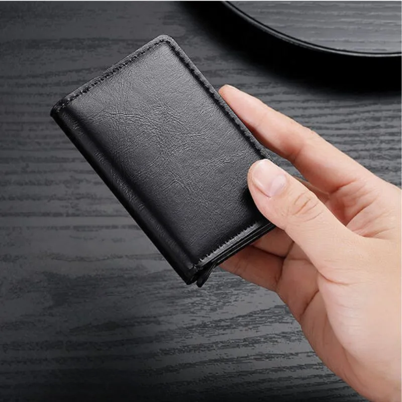 Portofel Antifrauda Compact Negru [4]