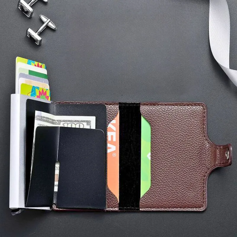 Portofel maro Slim RFID [4]
