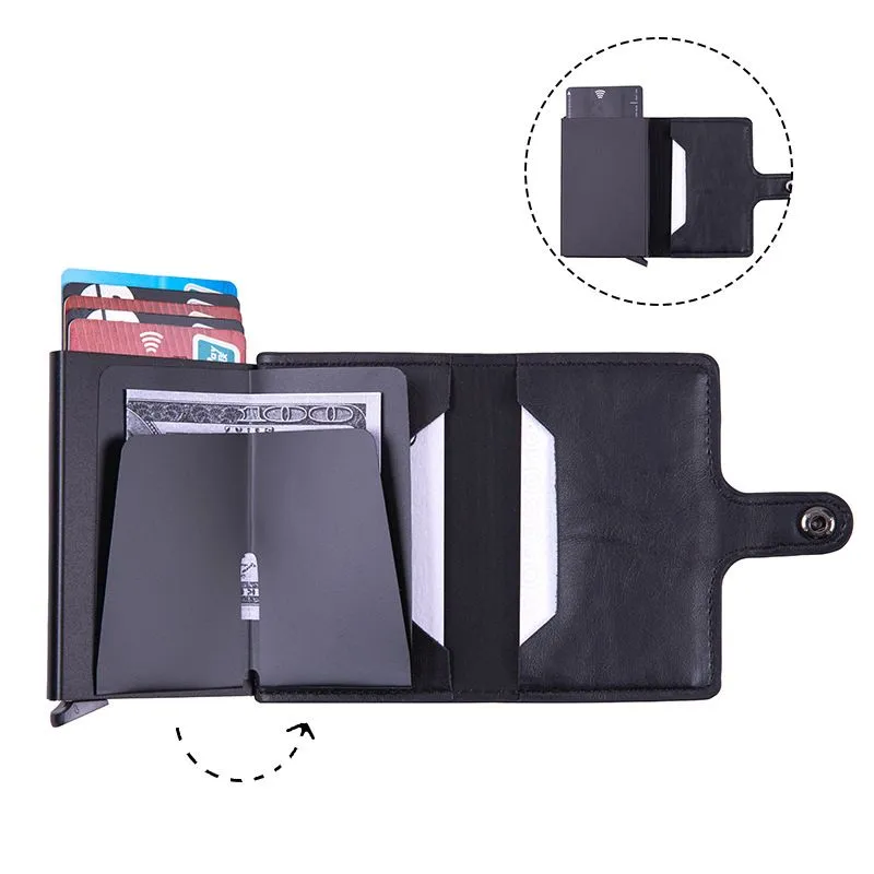 Portofel Negru din piele ecologica Protectie RFID [6]