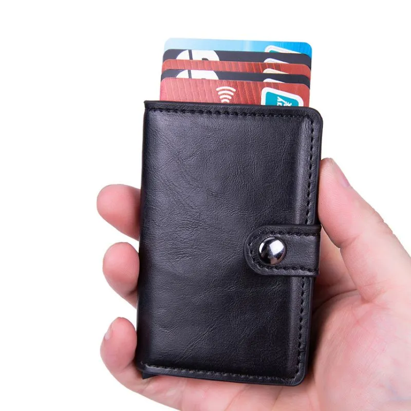 Portofel Negru din piele ecologica Protectie RFID [4]