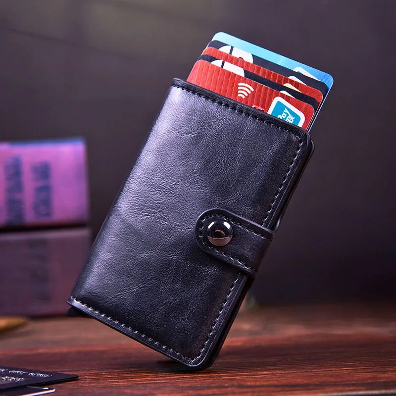 Portofel Negru din piele ecologica Protectie RFID [2]
