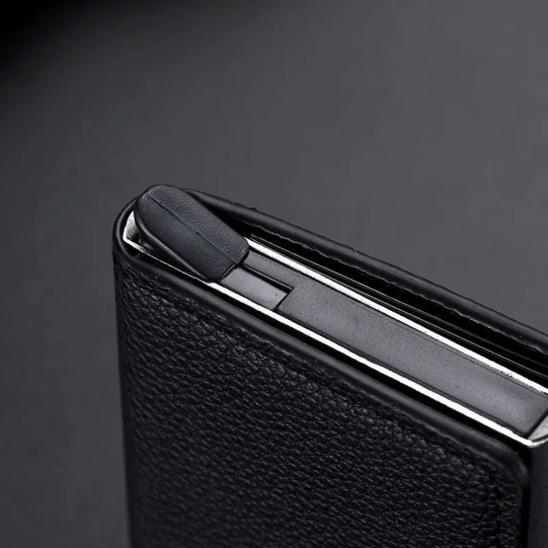 Portofel negru Slim RFID [4]