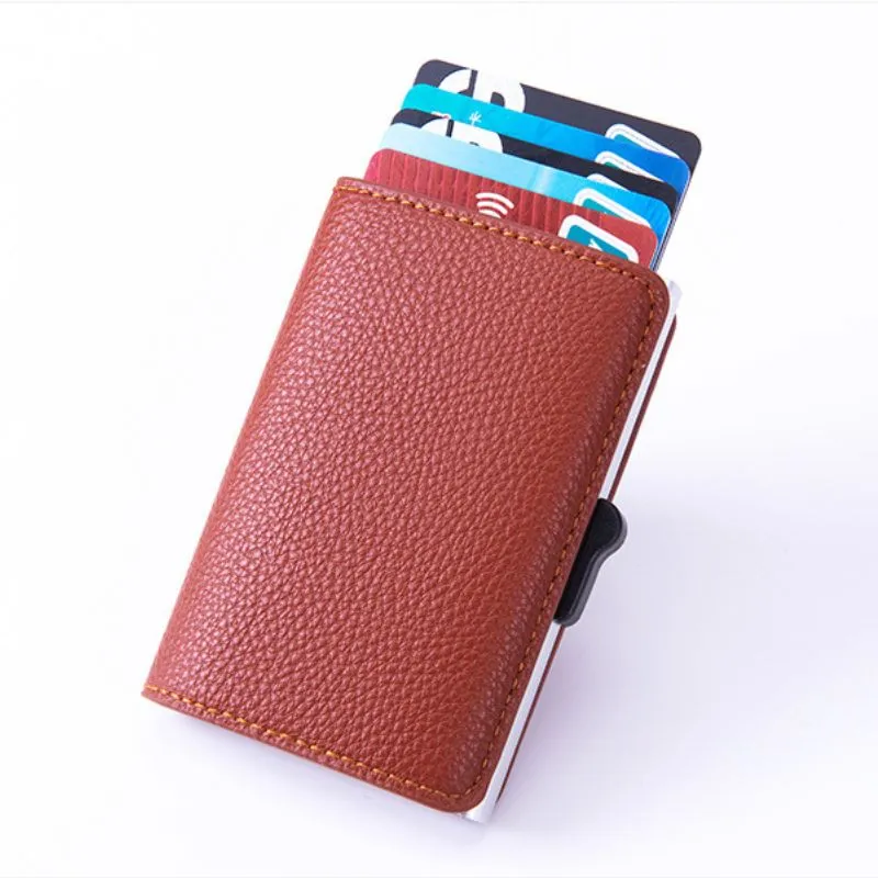 Portofel pentru Carduri Light Brown Slim [3]