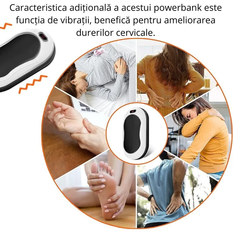 Powerbank cu incalzire pentru maini 55 grade Bucuria frigurosilor 10000mAh [13]