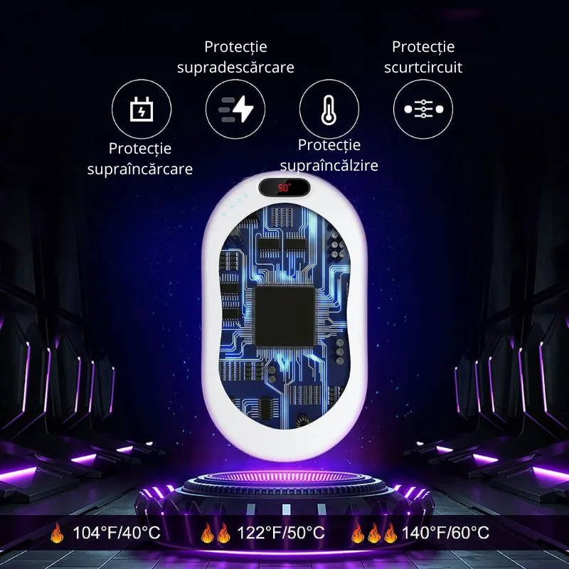Powerbank cu incalzire pentru maini 55 grade Bucuria frigurosilor 10000mAh [18]