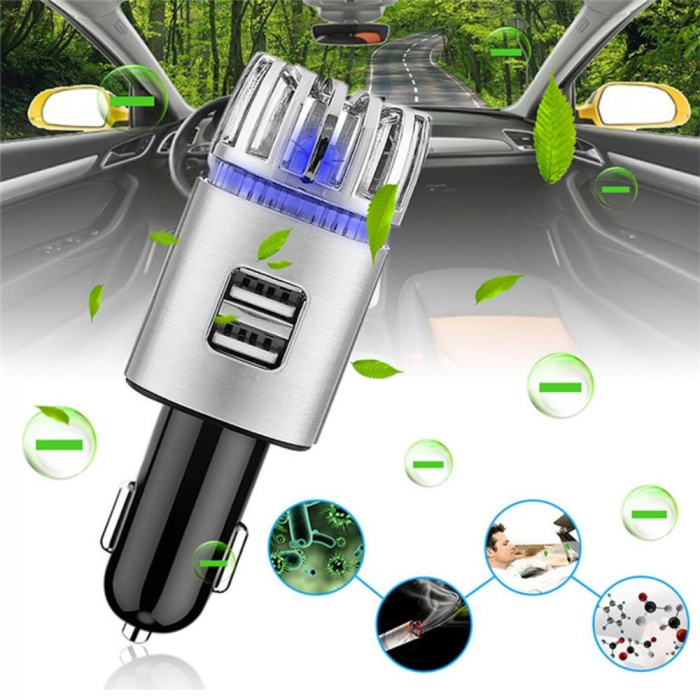 Purificator auto cu incarcator dual port USB [6]