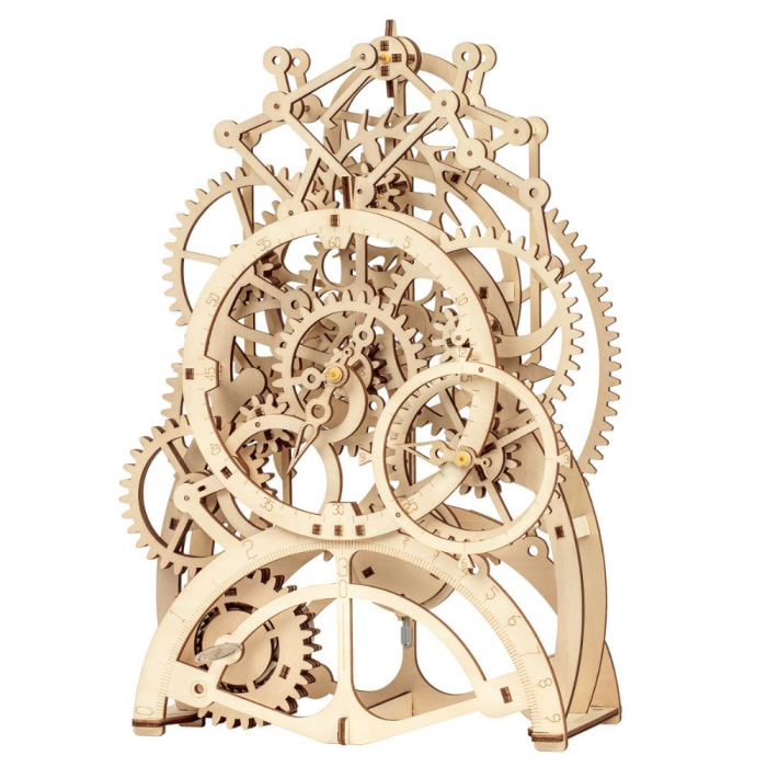 Puzzle 3D Ceas cu pendul, Lemn, Robotime [7]