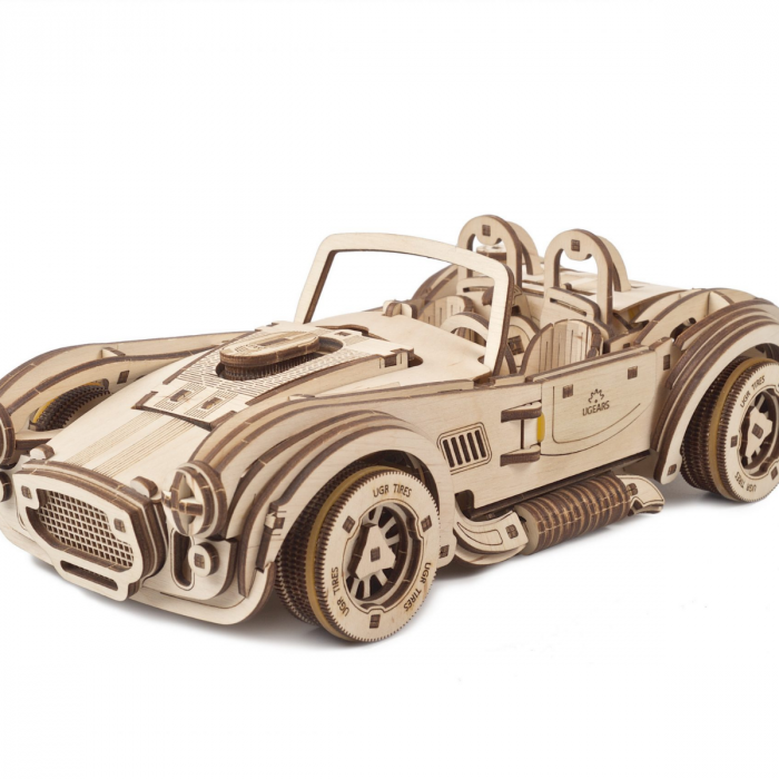 Puzzle 3D Cobra Drift Car, Ugears [5]