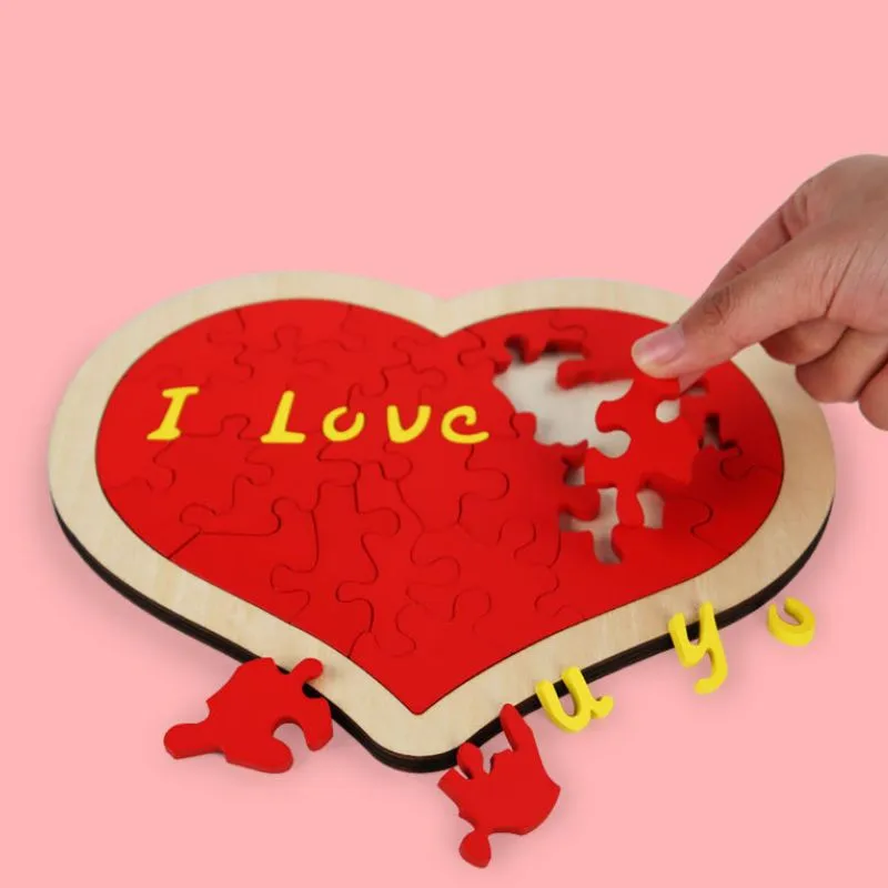 Puzzle 3D din lemn Inimioara [3]