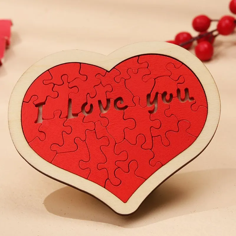 Puzzle 3D din lemn Inimioara [2]
