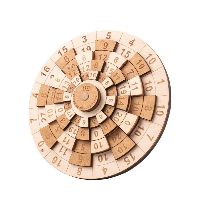 Puzzle 3D din lemn Matematica [4]