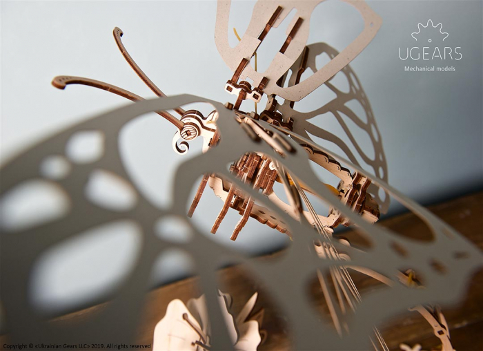 Puzzle 3D Fluture mecanic Ugears [10]