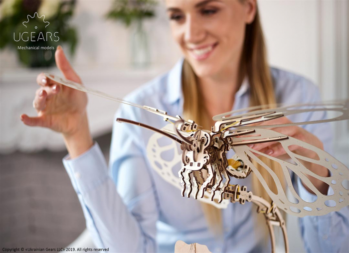 Puzzle 3D Fluture mecanic Ugears [5]