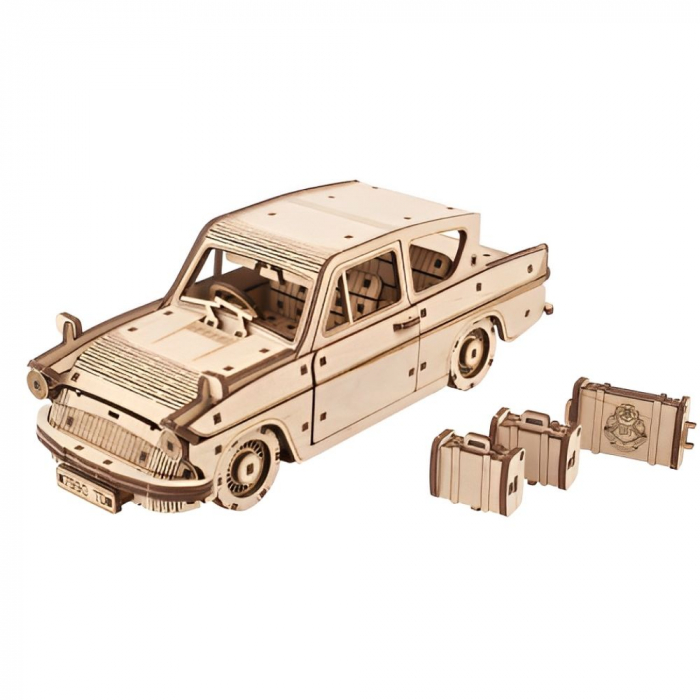 Puzzle 3D Flying Ford Anglia din lemn, Ugears [9]