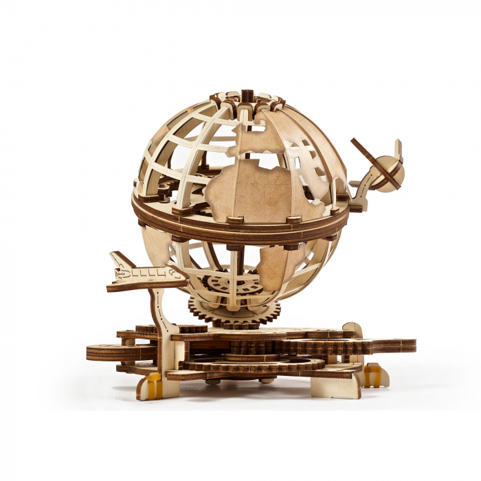 Puzzle 3D Glob pamantesc din lemn Ugears [7]
