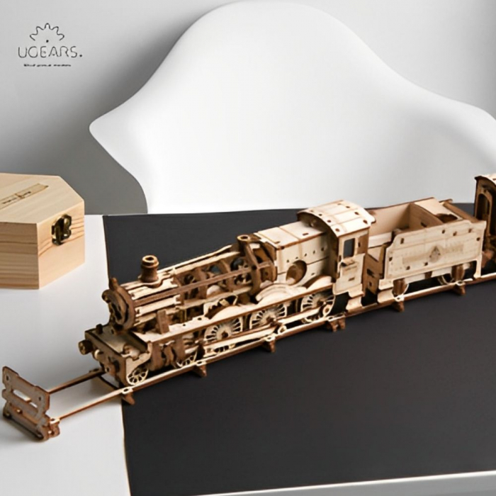 Puzzle 3D Hogwarts  Express din lemn, Ugears [4]