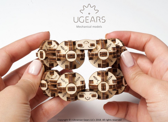 Puzzle 3D Model Flexi-cubus din lemn Ugears [3]