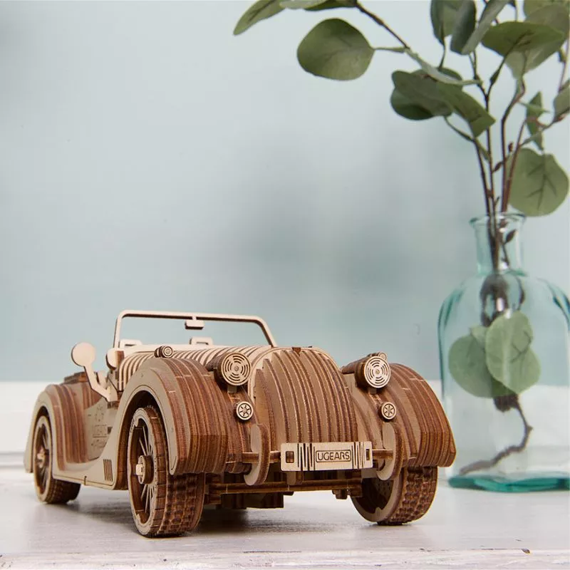 Puzzle 3D Model Roadster VM-O1 din lemn Ugears [12]