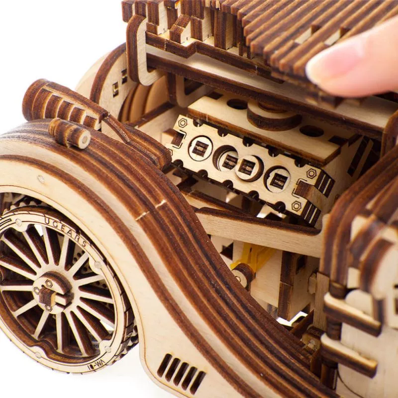 Puzzle 3D Model Roadster VM-O1 din lemn Ugears [16]